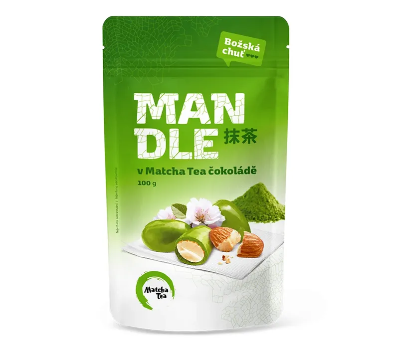 Kyosun Mandle v Matcha čokoládě 100g